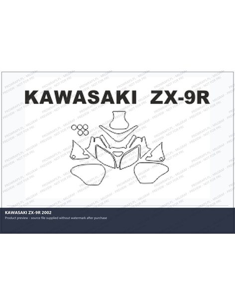 PPF Template - KAWASAKI ZX-9R 2002