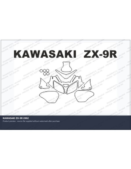 PPF Template - KAWASAKI ZX-9R 2002