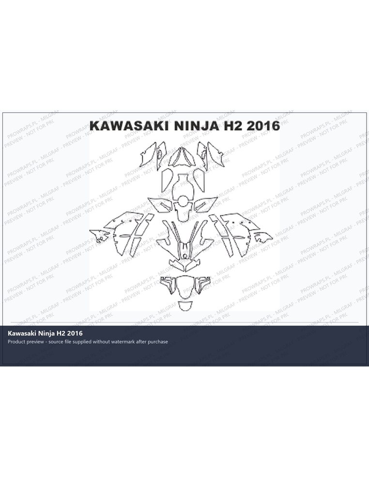PPF Template - KAWASAKI NINJA H2 2016