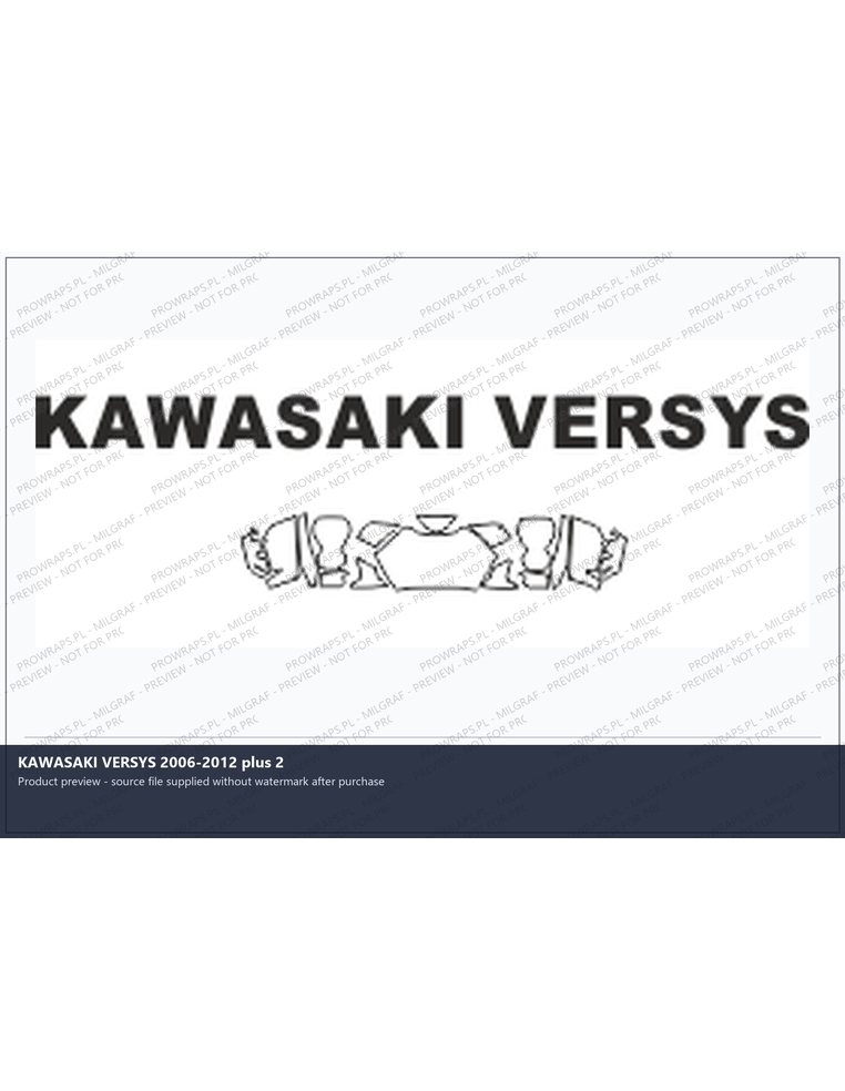 PPF Template - KAWASAKI VERSYS 2006-2012 plus 2