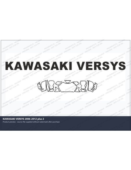 PPF Template - KAWASAKI VERSYS 2006-2012 plus 2