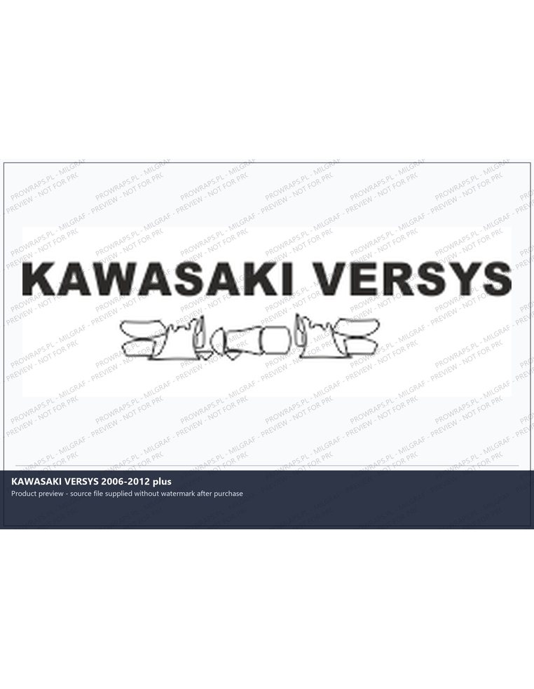 PPF Template - KAWASAKI VERSYS 2006-2012 plus