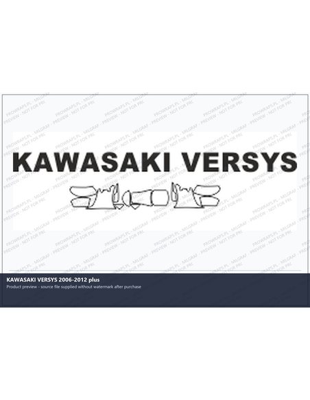 PPF Template - KAWASAKI VERSYS 2006-2012 plus