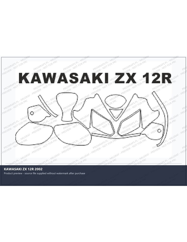PPF Template - KAWASAKI ZX 12R 2002