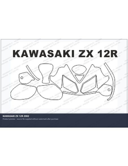 PPF Template - KAWASAKI ZX 12R 2002
