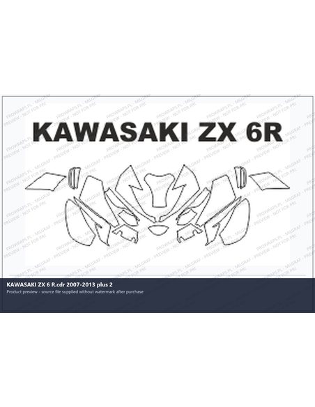 PPF Template - KAWASAKI ZX 6 R.cdr 2007-2013 plus 2