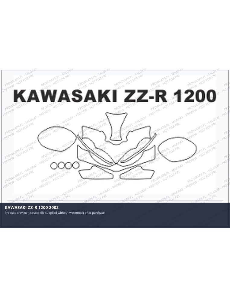 PPF Template - KAWASAKI ZZ-R 1200 2002