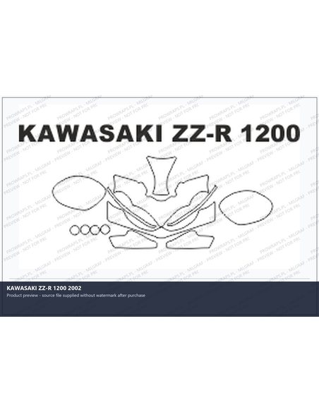 PPF Template - KAWASAKI ZZ-R 1200 2002