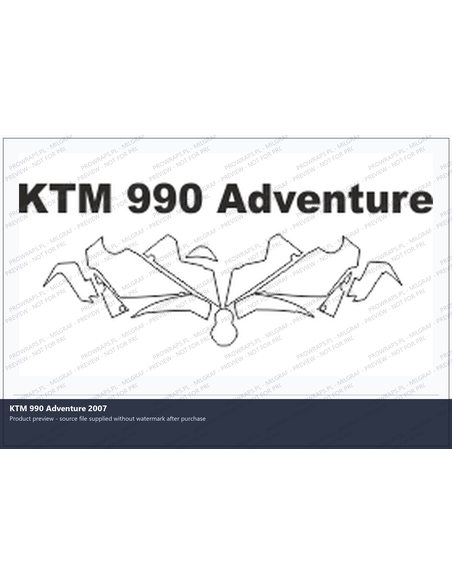 PPF Template - KTM 990 Adventure 2007