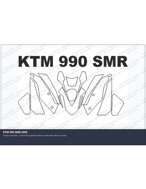 PPF Template - KTM 990 SMR 2009