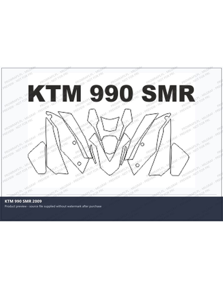 PPF Template - KTM 990 SMR 2009