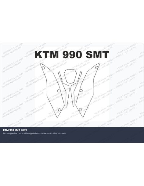 PPF Template - KTM 990 SMT 2009