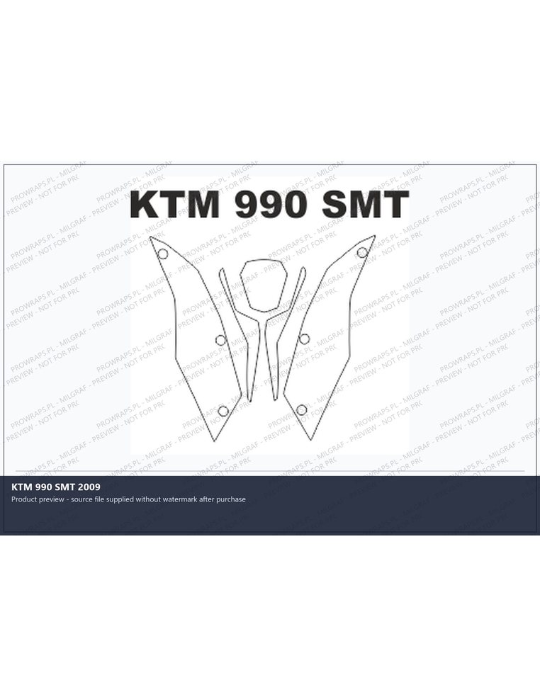 PPF Template - KTM 990 SMT 2009