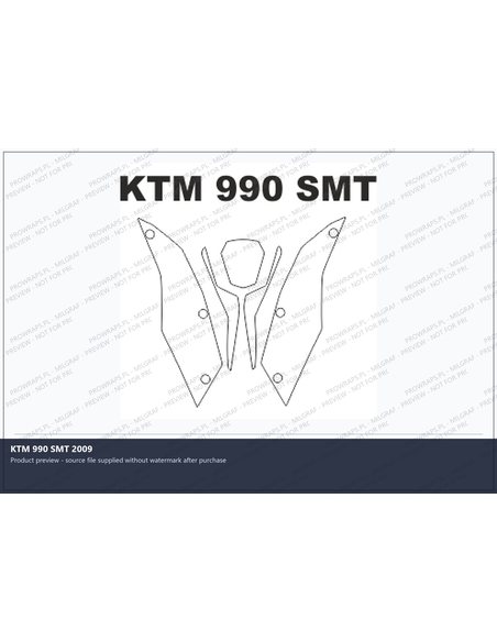 PPF Template - KTM 990 SMT 2009