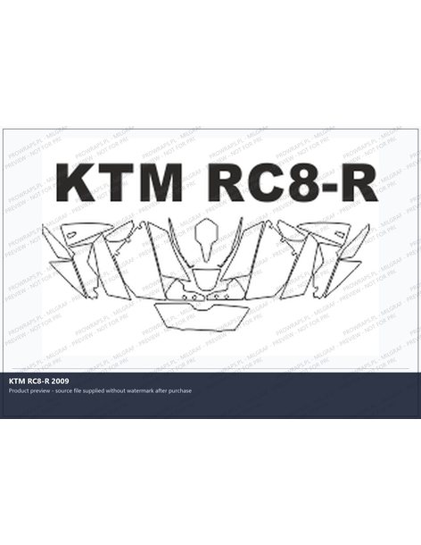 PPF Template - KTM RC8-R 2009