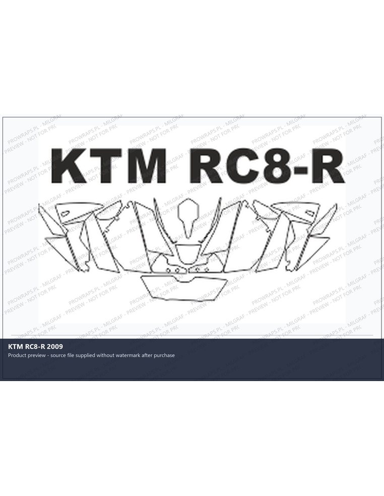 PPF Template - KTM RC8-R 2009