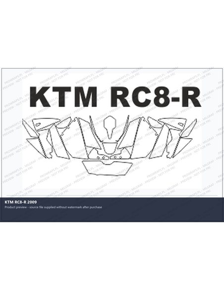 PPF Template - KTM RC8-R 2009