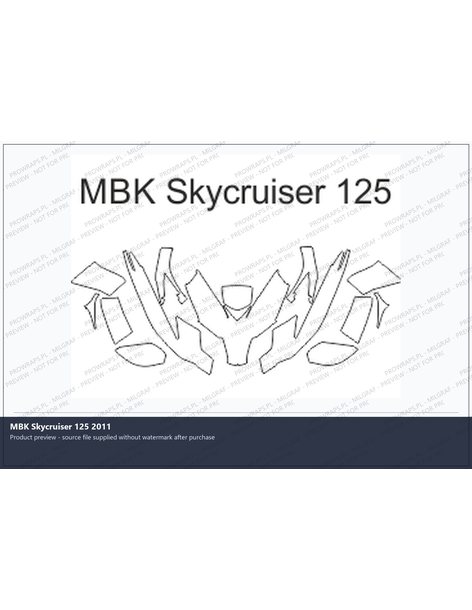 PPF Template - MBK Skycruiser 125 2011
