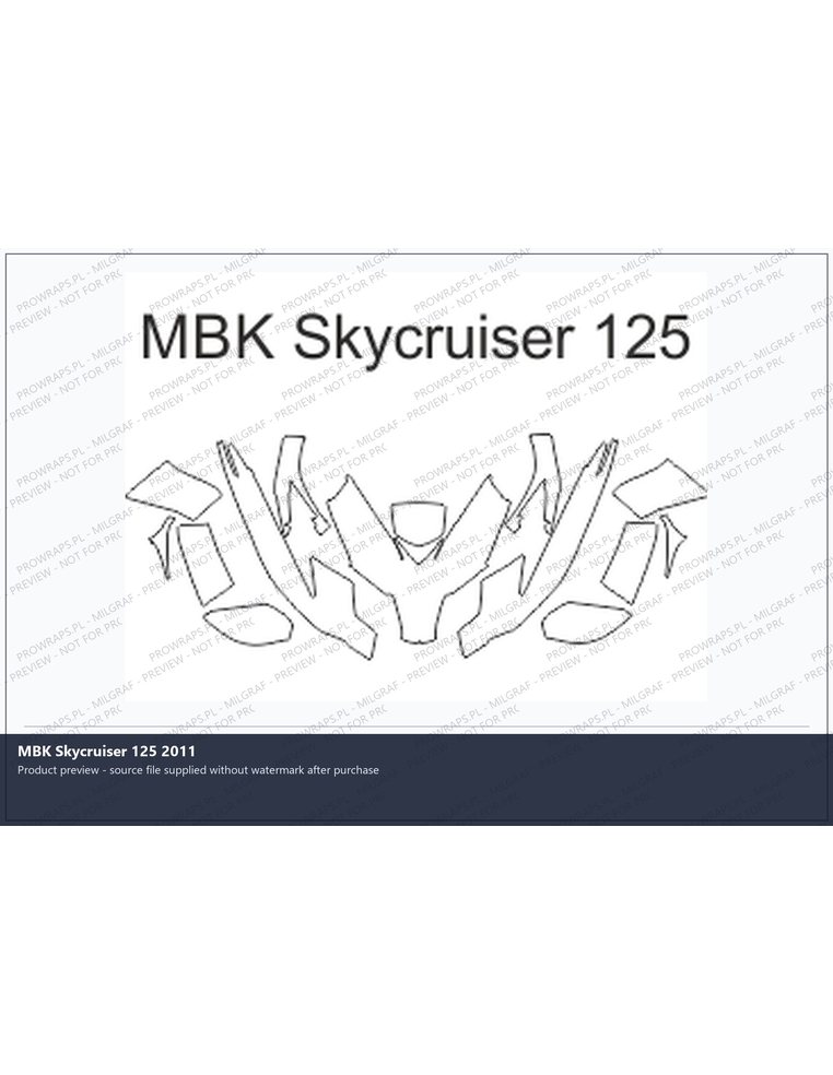 PPF Template - MBK Skycruiser 125 2011