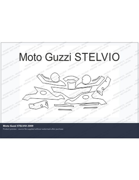 PPF Template - Moto Guzzi STELVIO 2009