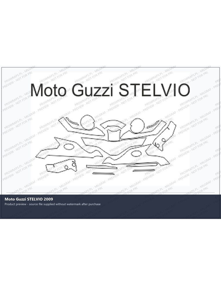 PPF Template - Moto Guzzi STELVIO 2009