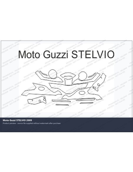 PPF Template - Moto Guzzi STELVIO 2009