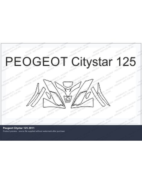 PPF Template - Peugeot Citystar 125 2011