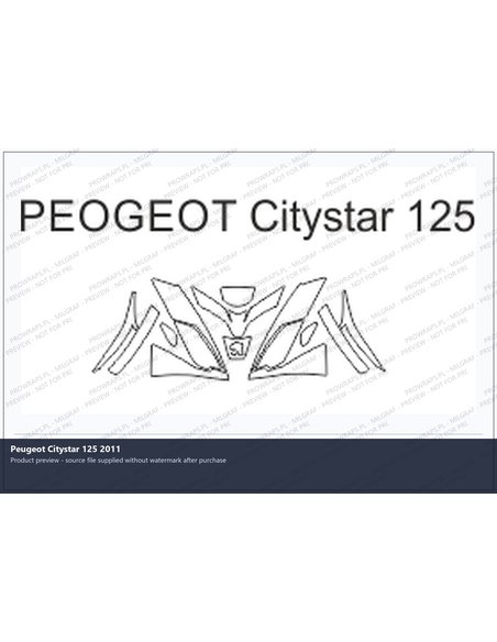 PPF Template - Peugeot Citystar 125 2011