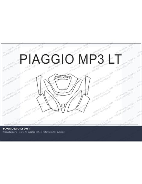 PPF Template - PIAGGIO MP3 LT 2011