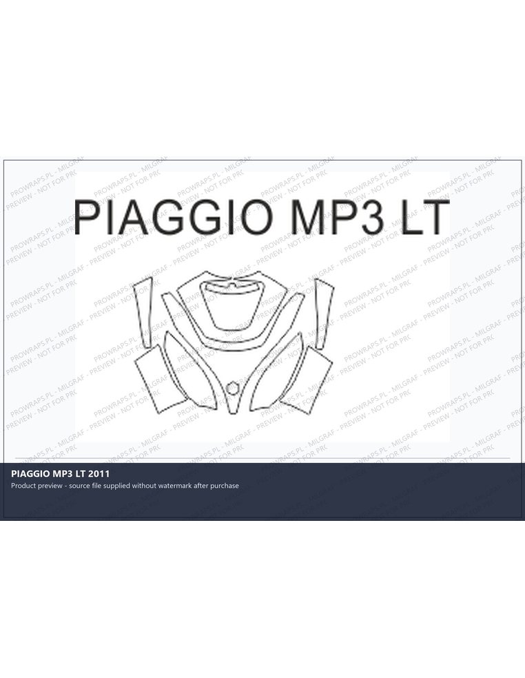 PPF Template - PIAGGIO MP3 LT 2011