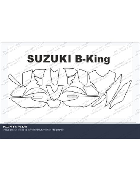 PPF Template - SUZUKI B-King 2007