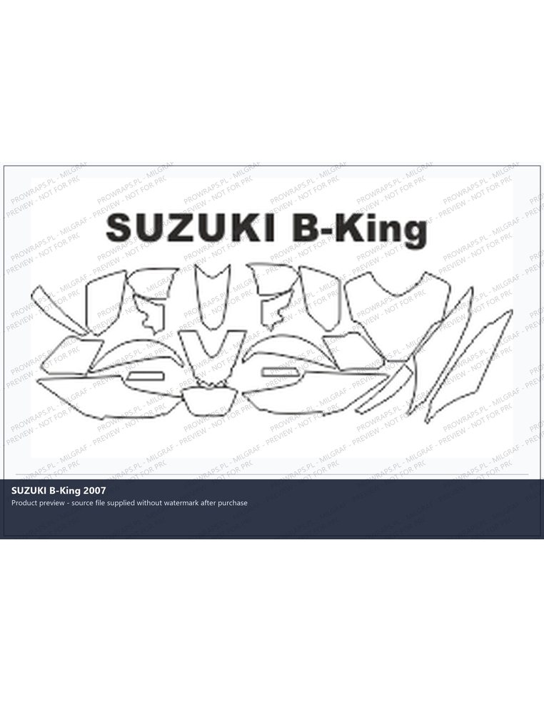 PPF Template - SUZUKI B-King 2007