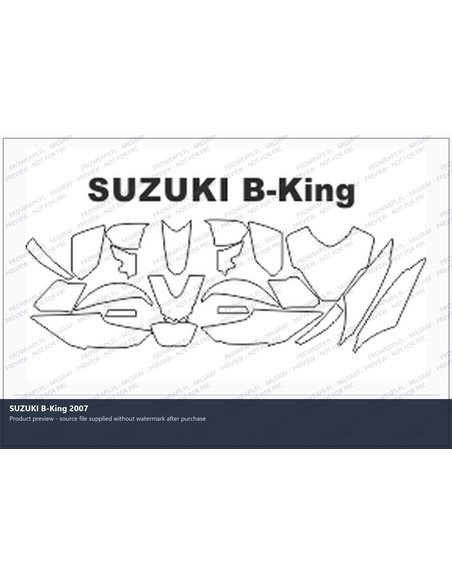 PPF Template - SUZUKI B-King 2007