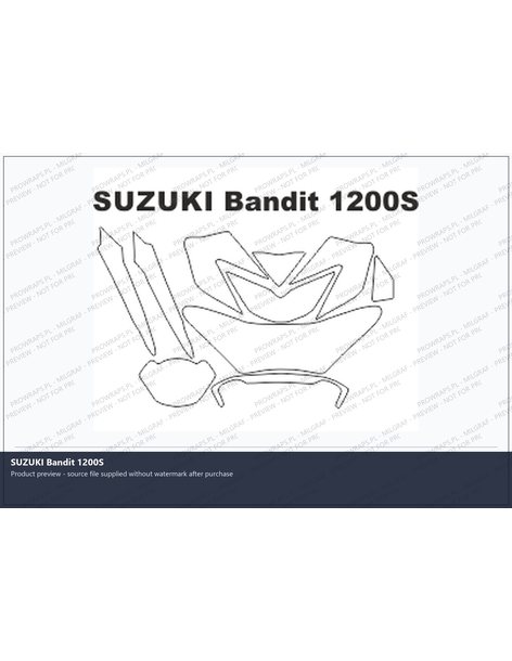 PPF Template - SUZUKI Bandit 1200S