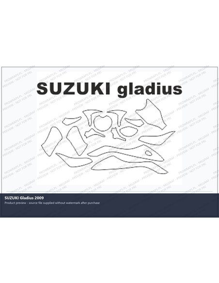 PPF Template - SUZUKI Gladius 2009