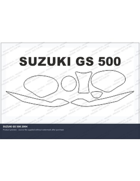 PPF Template - SUZUKI GS 500 2004