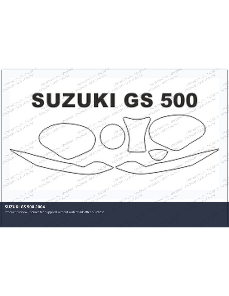 PPF Template - SUZUKI GS 500 2004