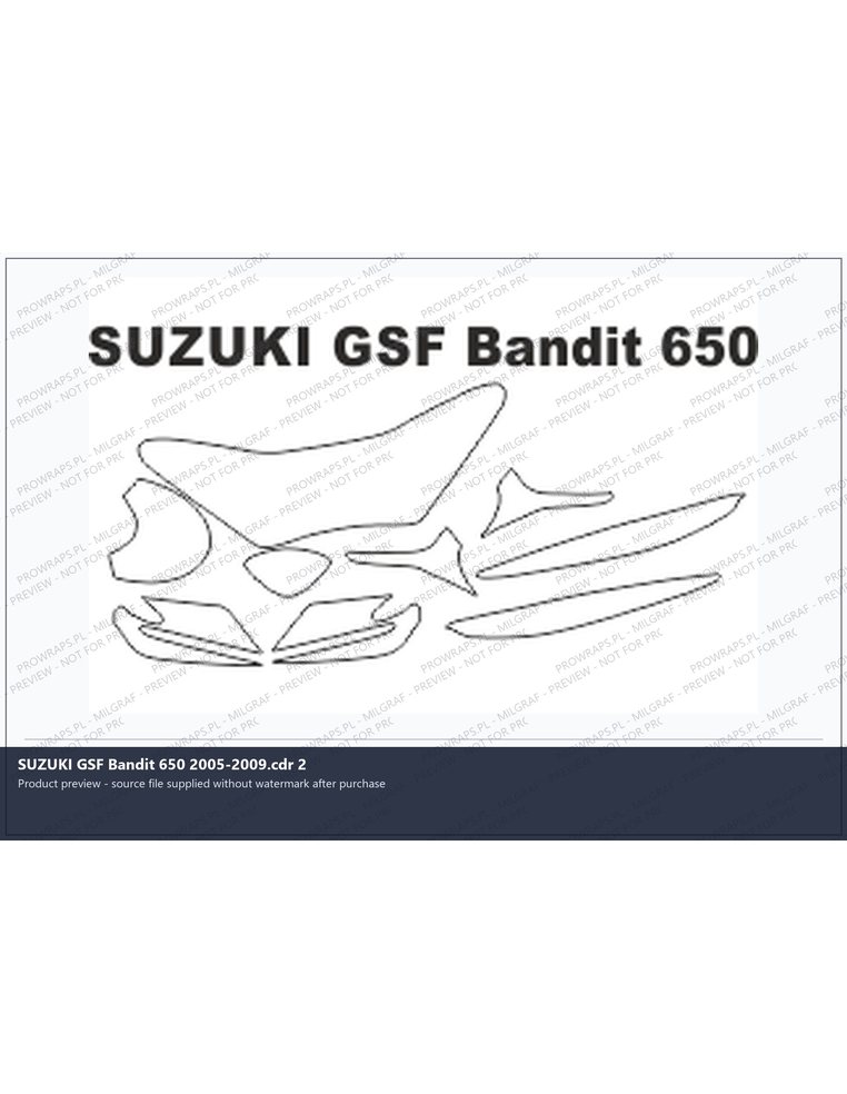 PPF Template - SUZUKI GSF Bandit 650 2005-2009.cdr 2
