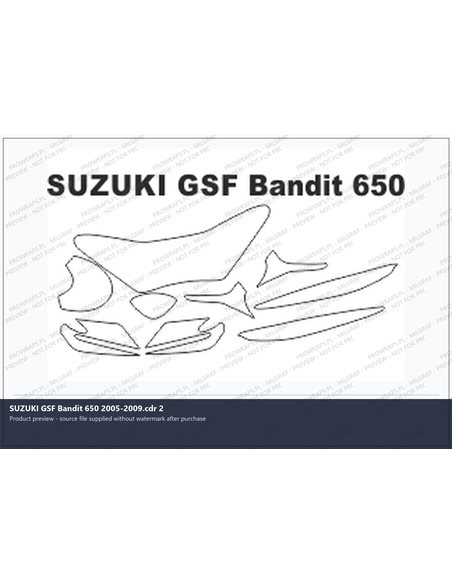 PPF Template - SUZUKI GSF Bandit 650 2005-2009.cdr 2