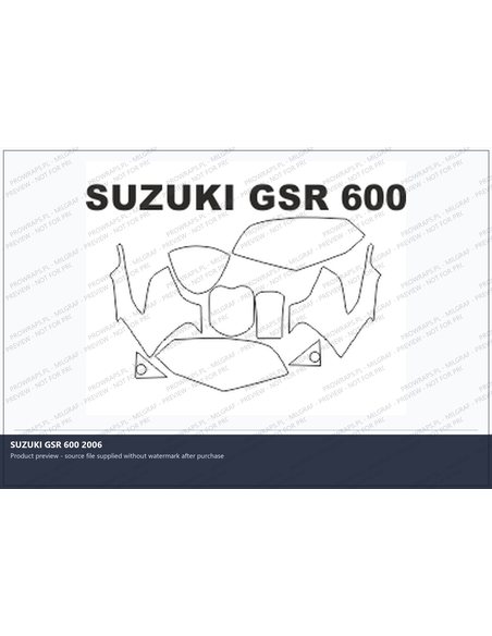 PPF Template - SUZUKI GSR 600 2006
