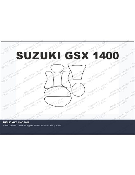 PPF Template - SUZUKI GSX 1400 2005