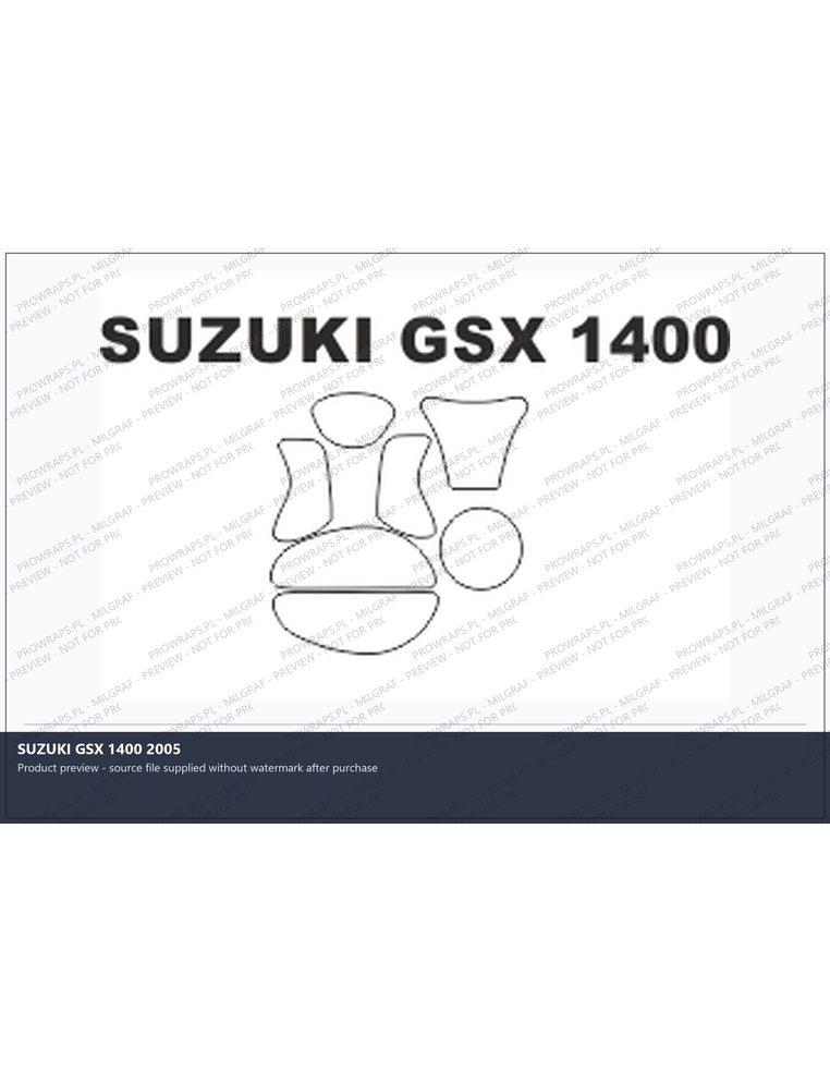 PPF Template - SUZUKI GSX 1400 2005