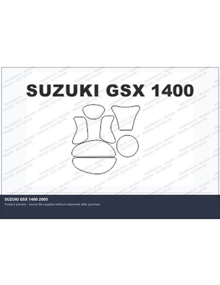 PPF Template - SUZUKI GSX 1400 2005