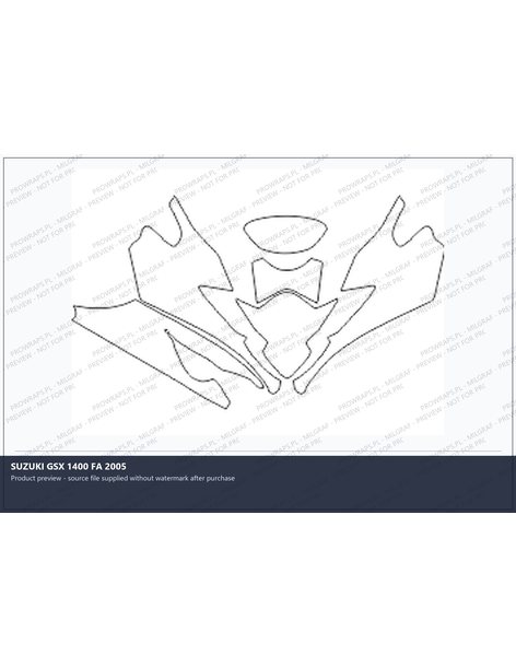 PPF Template - SUZUKI GSX 1400 FA 2005