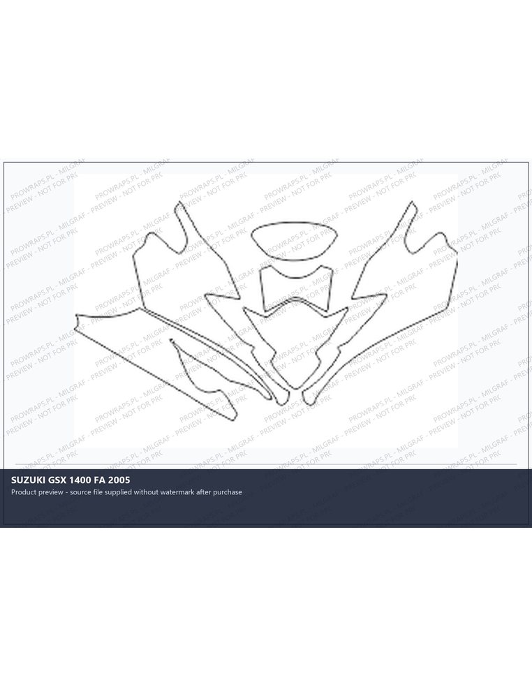 PPF Template - SUZUKI GSX 1400 FA 2005