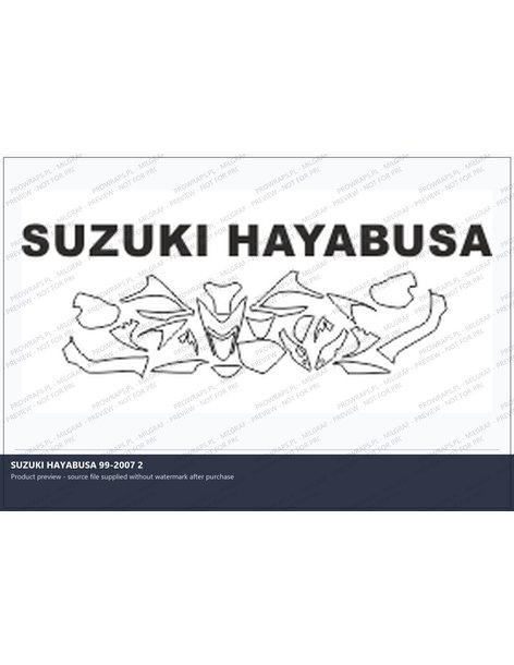 PPF Template - SUZUKI HAYABUSA 99-2007 2