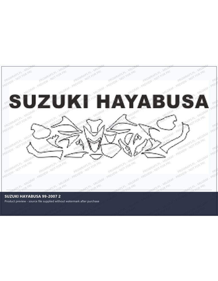PPF Template - SUZUKI HAYABUSA 99-2007 2