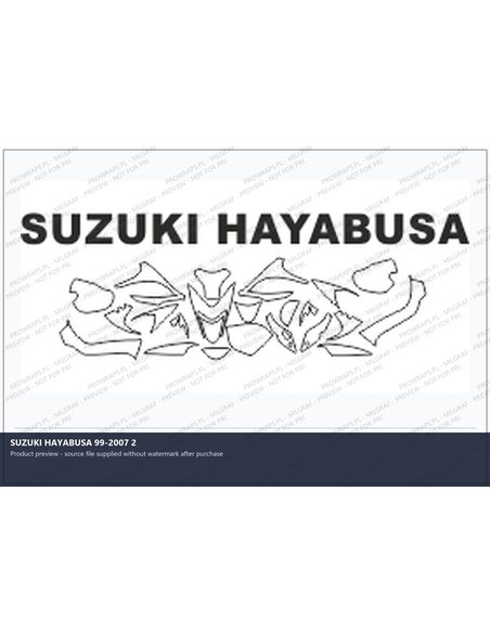 PPF Template - SUZUKI HAYABUSA 99-2007 2
