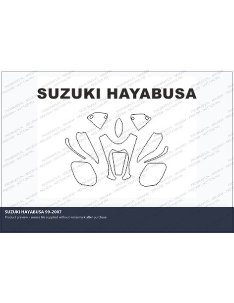 PPF Template - SUZUKI HAYABUSA 99-2007