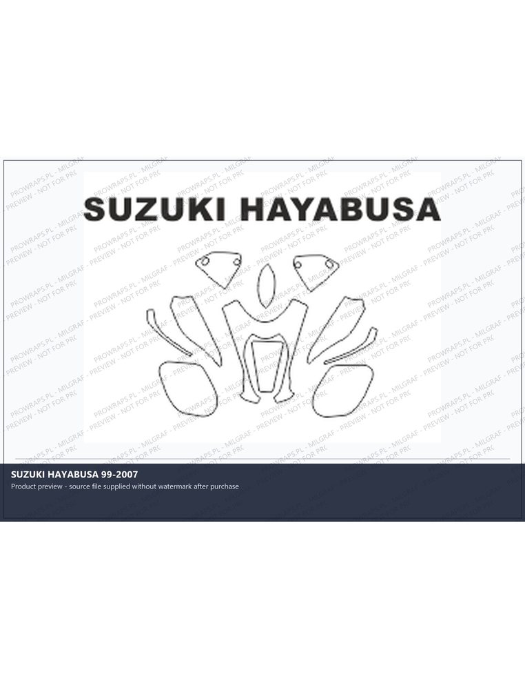 PPF Template - SUZUKI HAYABUSA 99-2007
